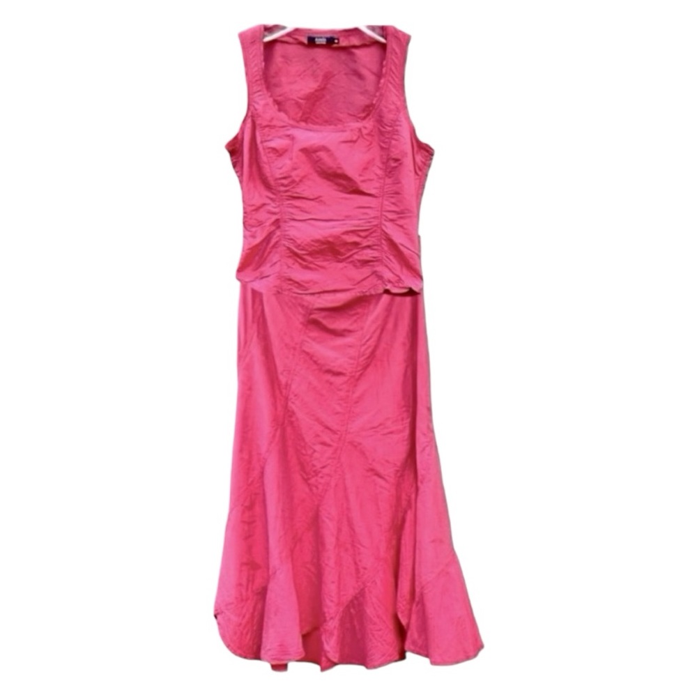 Areli Silk 2 Piece Set. Gorgeous Iridescent Pink Skirt And Sleeveless Top. 8
